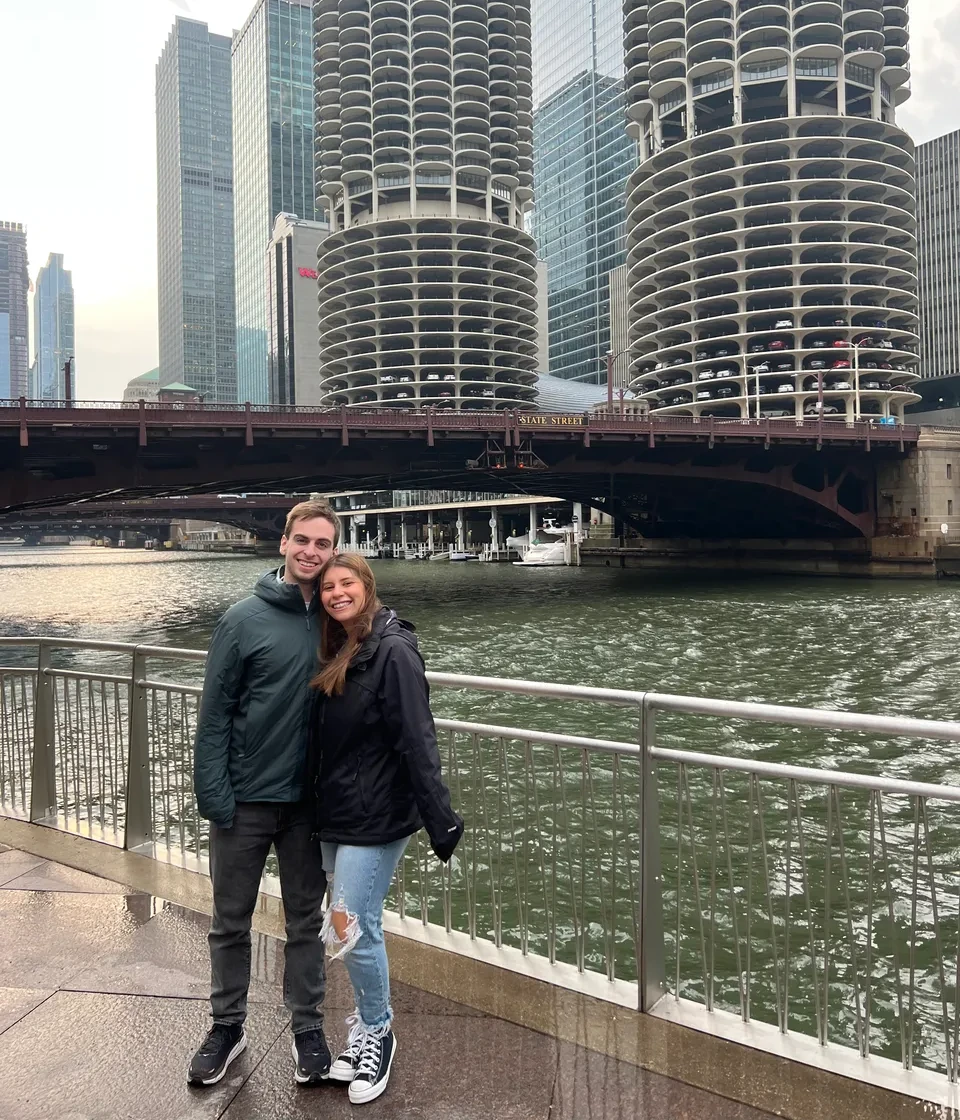 Leah and Justin in Chicago, Illinois.
